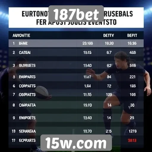 Tendências de apostas esportivas no 187bet